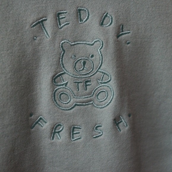 Teddy Fresh Pastel Colorblock Pullover Hoodie Sweatshirt MED 100% Cotton Streetw - Picture 7 of 11